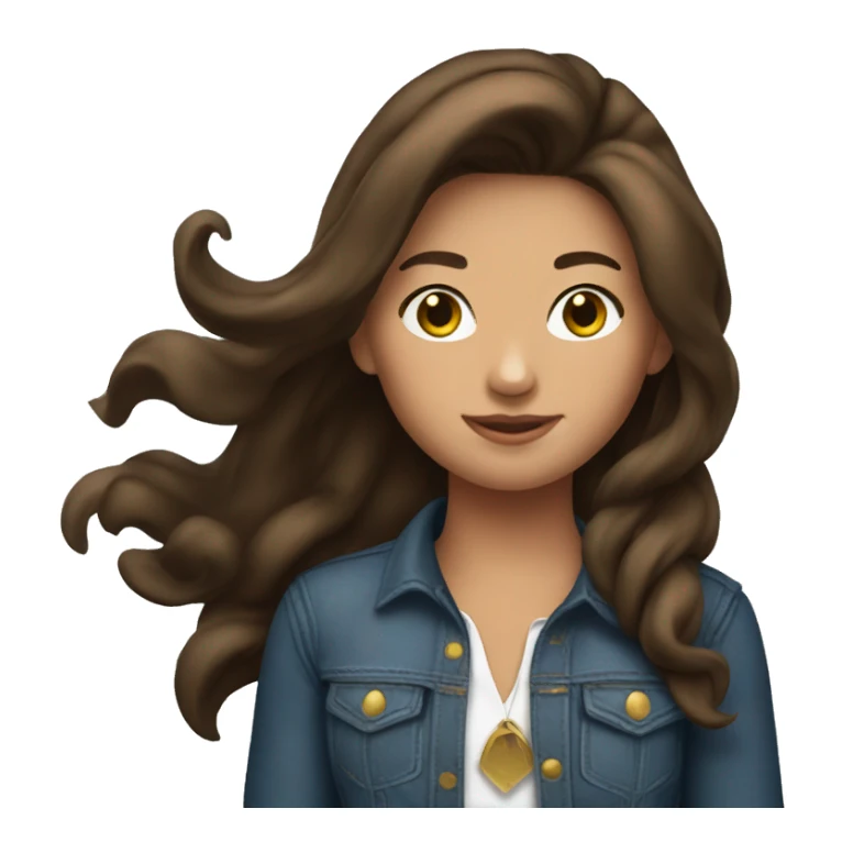 girl rodeo brunette sticker