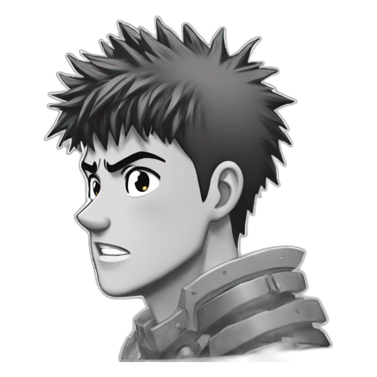 manga berserk Guts sticker
