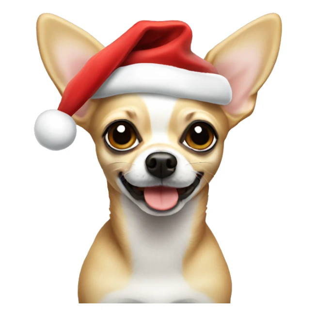 Christmas chihuahua sticker