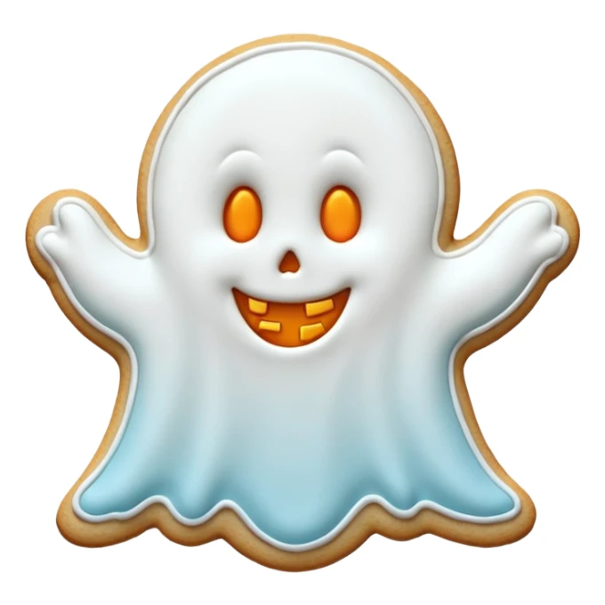 halloween ghost cookie sticker