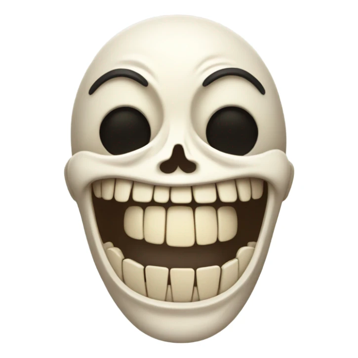 Dead but laughing  sticker