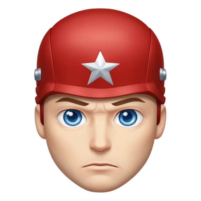 captain america face sticker