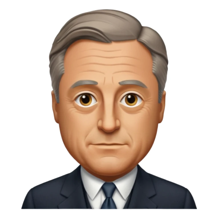 franklin rusvelt 3/4 portrait sticker