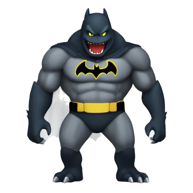 Godzilla dressed as Batman sticker