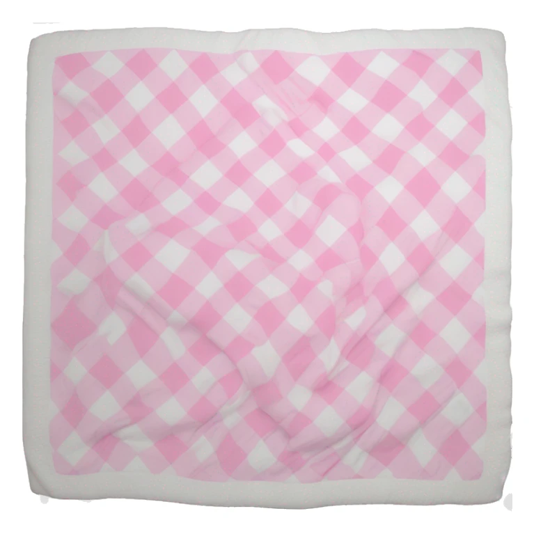 Plad white and pink blanket folded  sticker