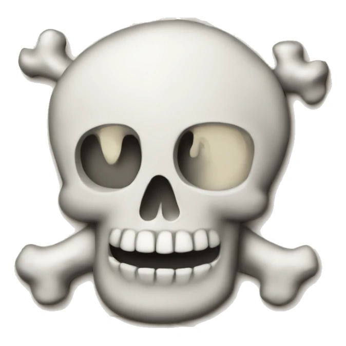 Letters bones sticker