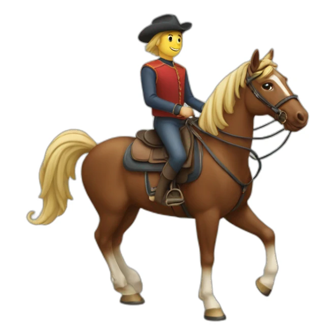 Ebbape sur un cheval sticker