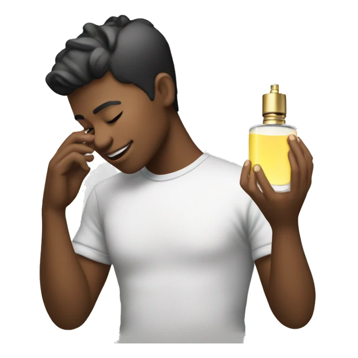 Gay Boy spraying perfume  sticker