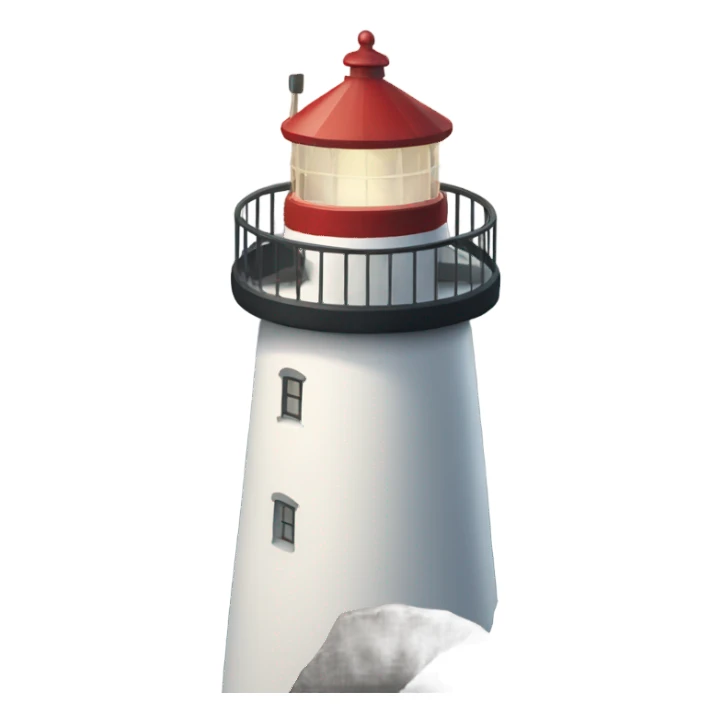 Lighthouse on cliff  sticker