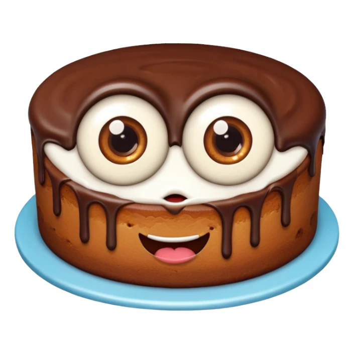 cake with eyes sticker