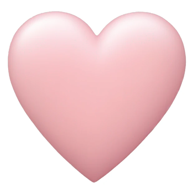 Asthetic light pink heart sticker