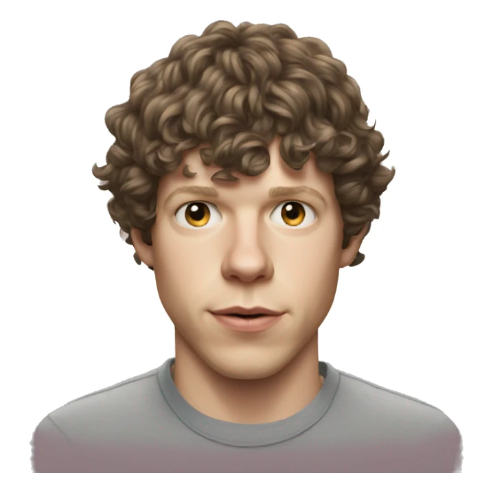 Jesse Eisenberg wearing shirt sticker