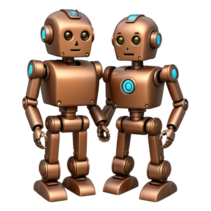 robot gift with an ai worker sticker