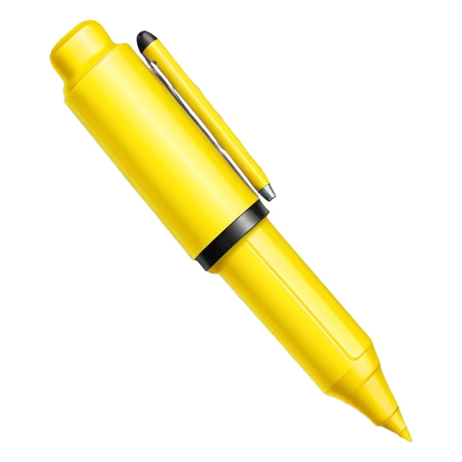 highlighter pen marking text on paper sticker