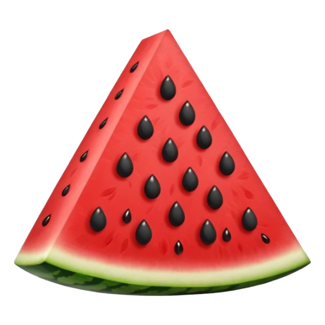 Cartoon Watermelon triangle one slice small seet sticker