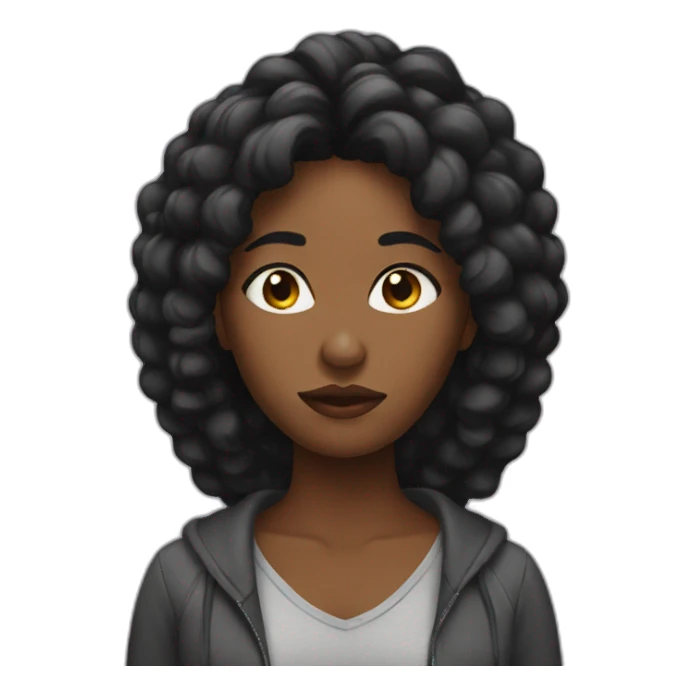 black woman confuse sticker