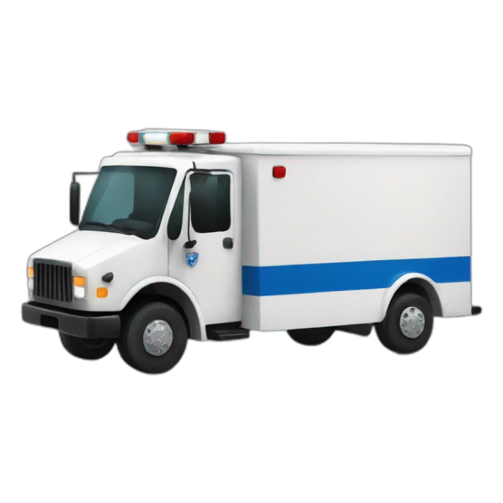 camion de police sticker