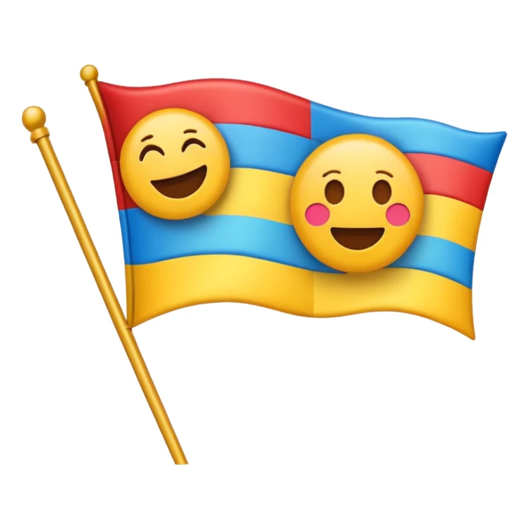 Emojis flag next  sticker