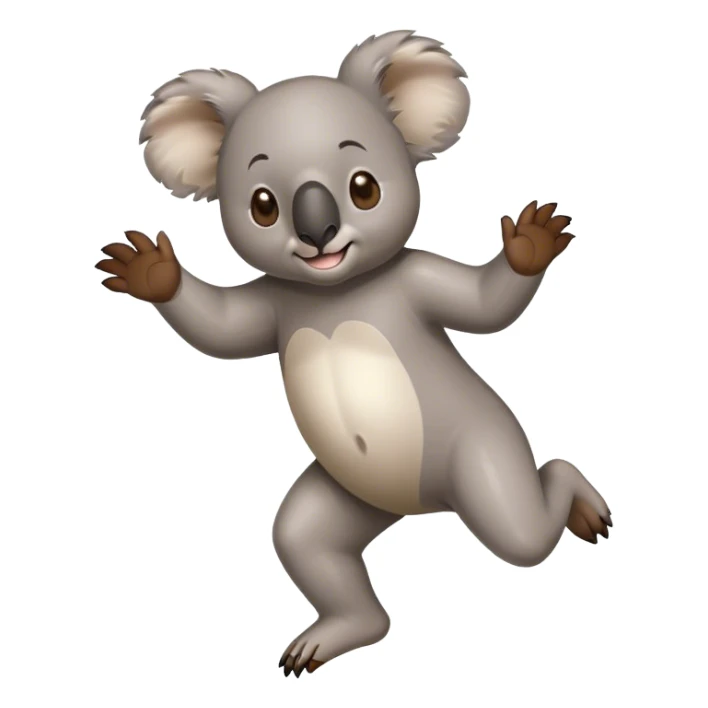 Koala running sticker
