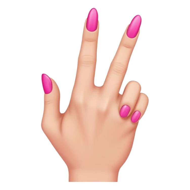 Hot pink middle finger sticker