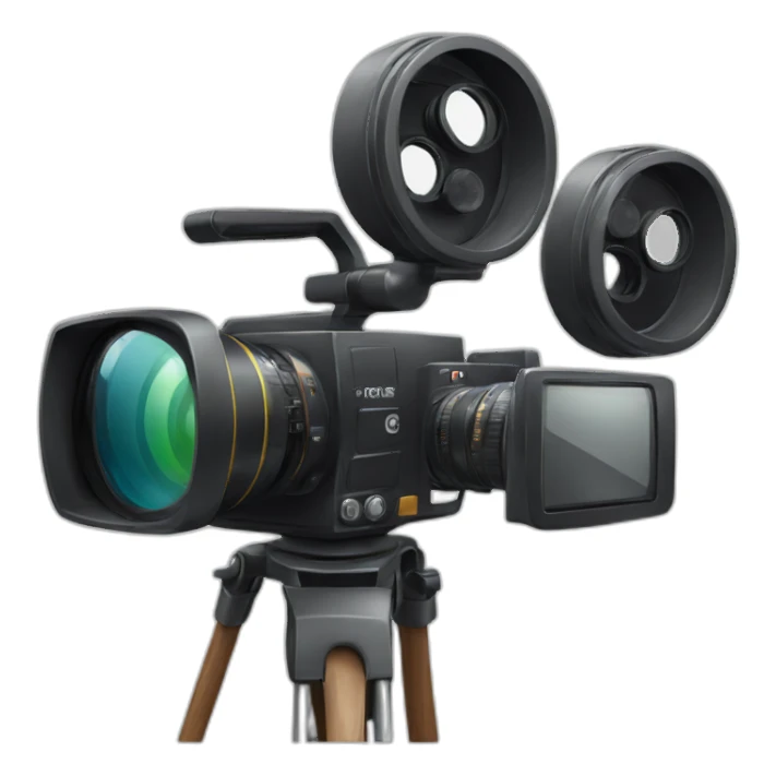 movie camera sticker