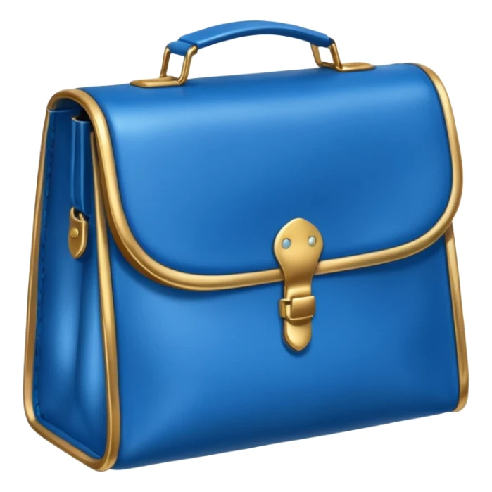 blue coins inside a leather bag  sticker