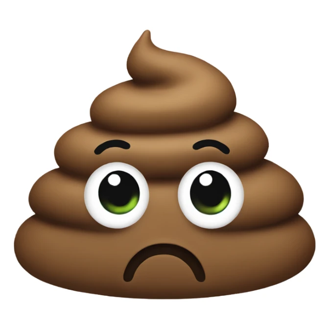 Cute poop  sticker