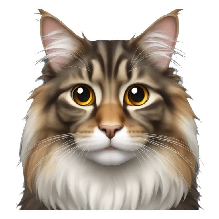 Multicolored mainecoon  sticker