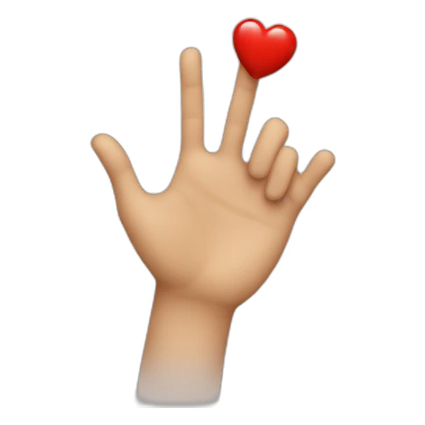 Cœur avec les main iPhone sticker