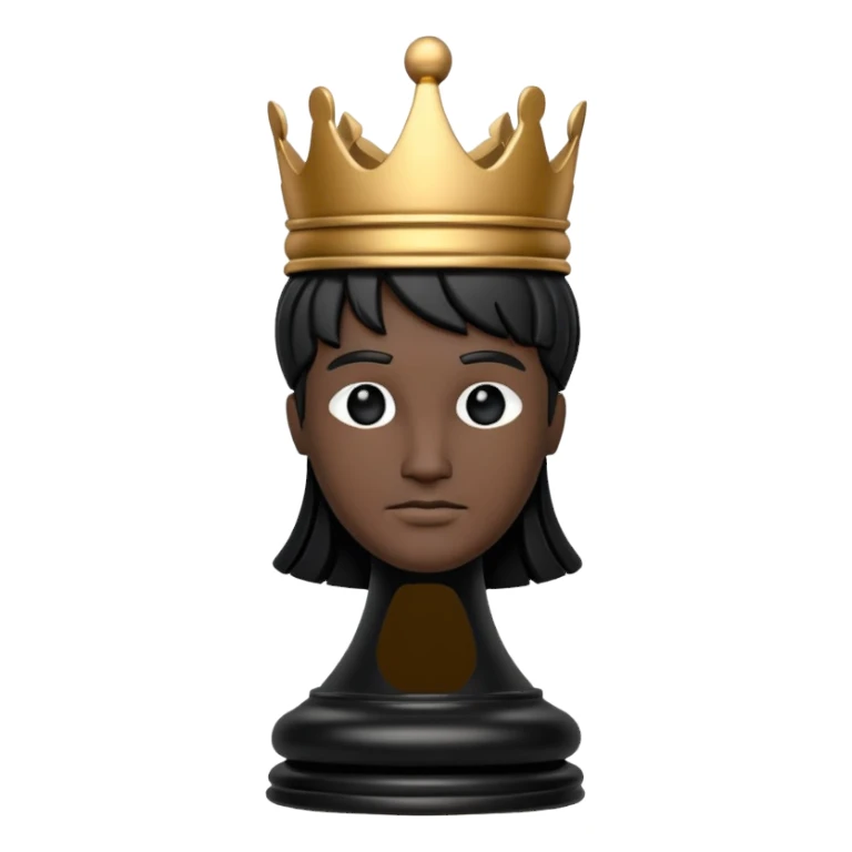 Chess king in black sticker