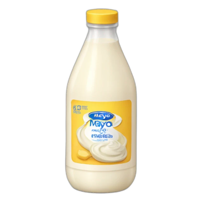 Bottle of Mayonnaise  sticker
