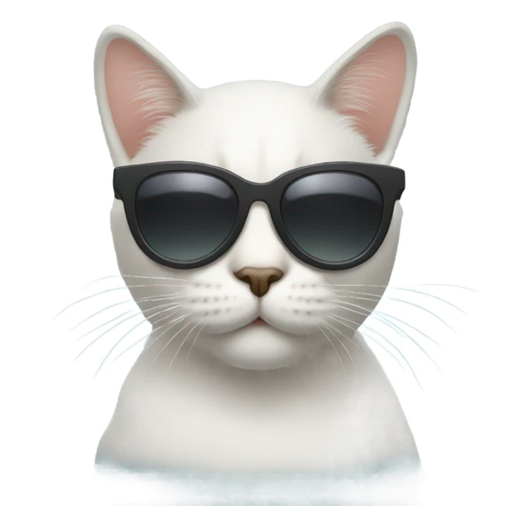 Cat with sunglasses sticker