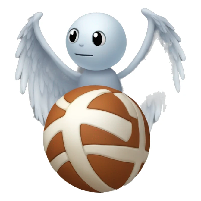 Ball with wings sticker