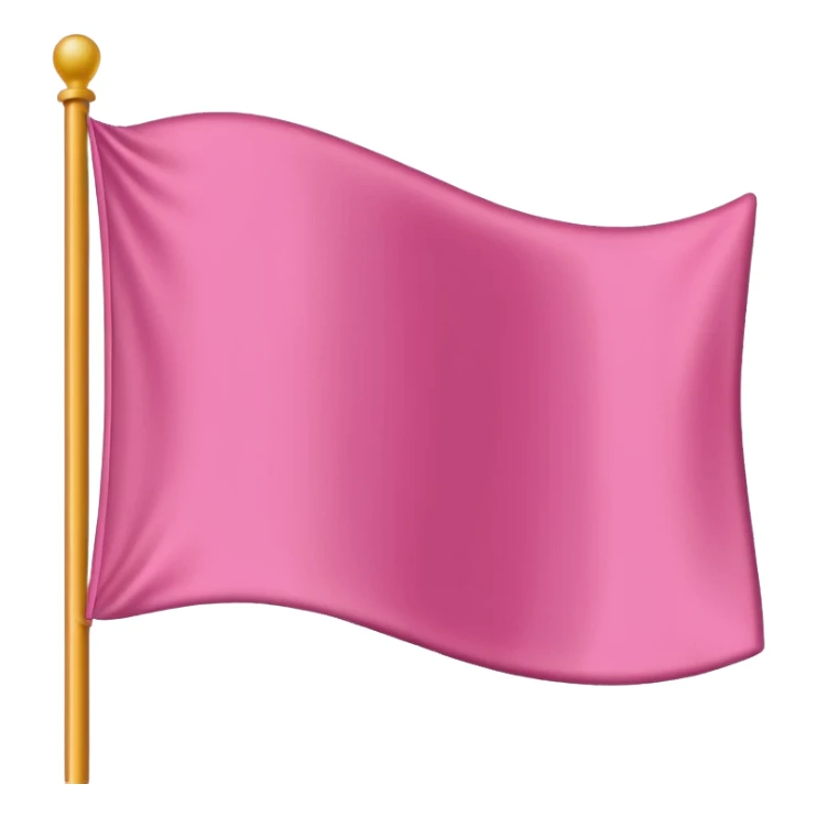 Pink flag emoji sticker