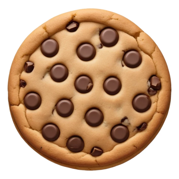 Chocolate chip cookie sticker