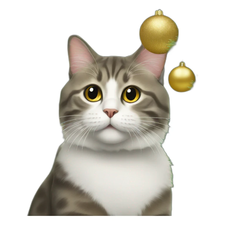 cat-in-christmas-tree sticker
