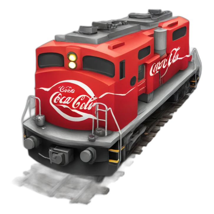 train filled with Coca cola sticker