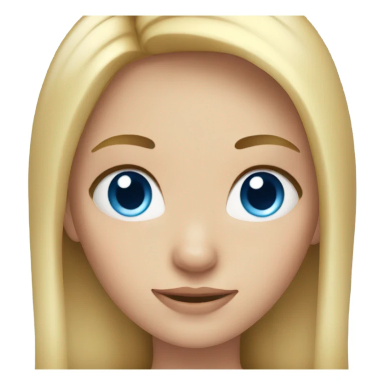 Blue eyed blonde girl sticker