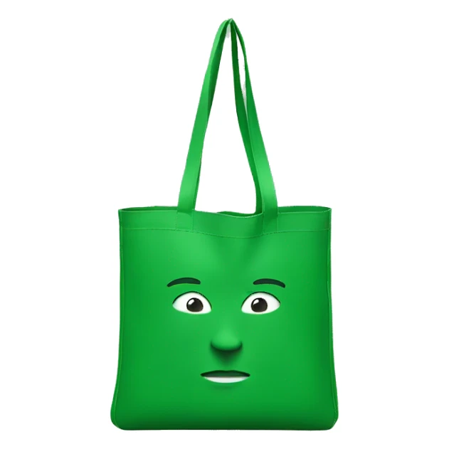 Green Telfar tote bag sticker