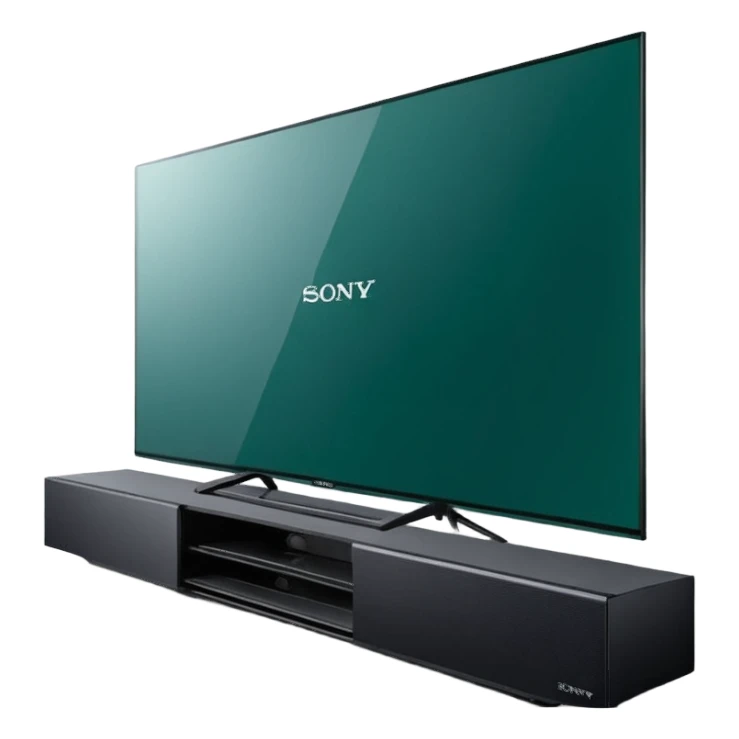 старый черный телевизор Sony с ярко зеленым пиксельным экраном  sticker