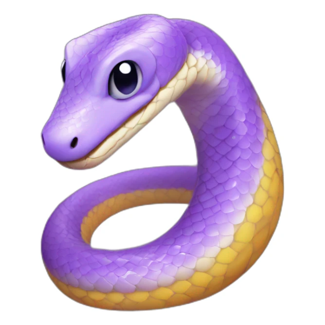 violet snake sticker
