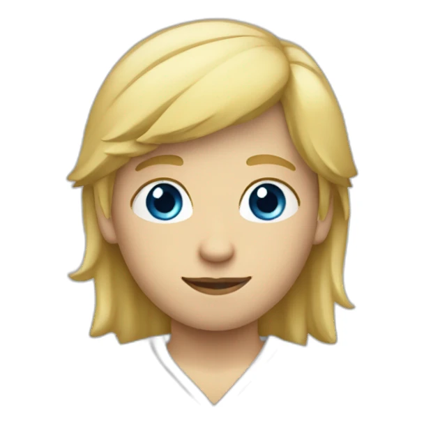 Garçon blond au yeux bleu sticker