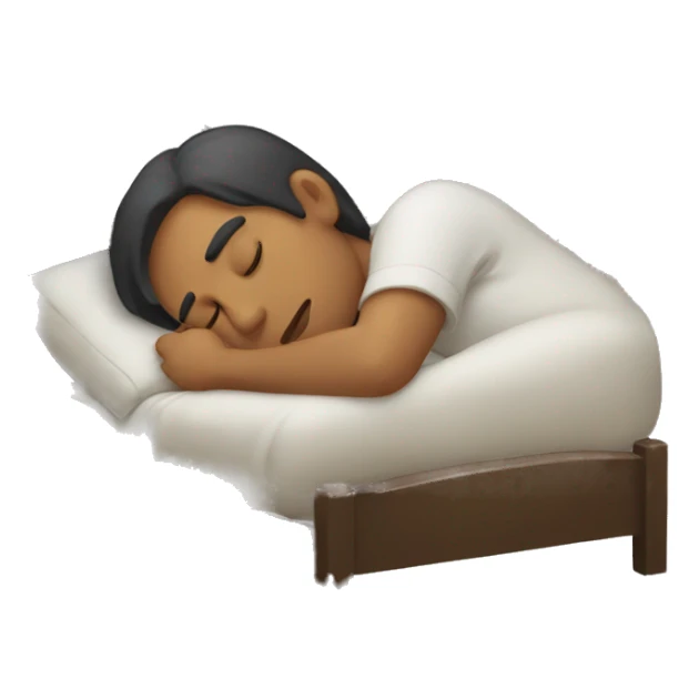 asleep human sticker