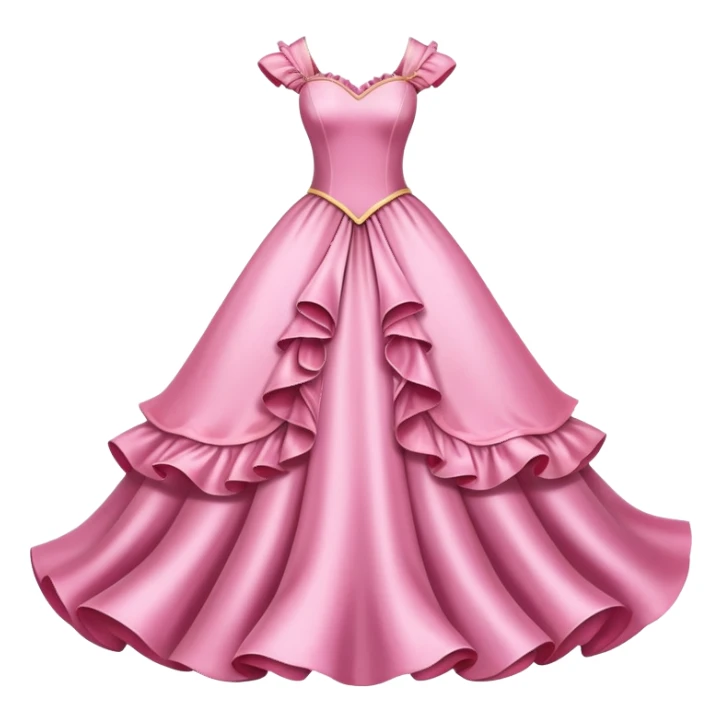 A large pink princess dress  sticker