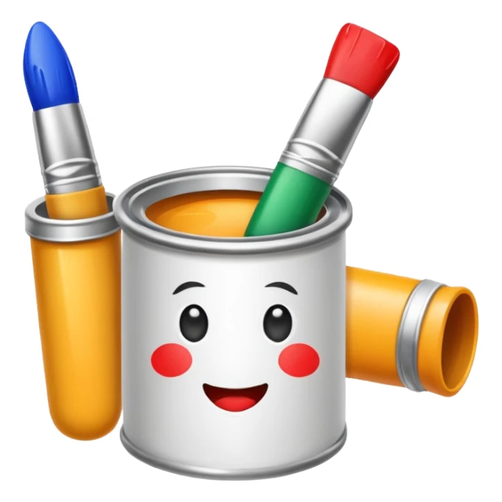 artist paint tubes piece  sticker