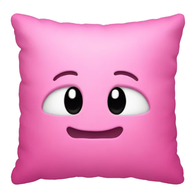 Pink pillow sticker
