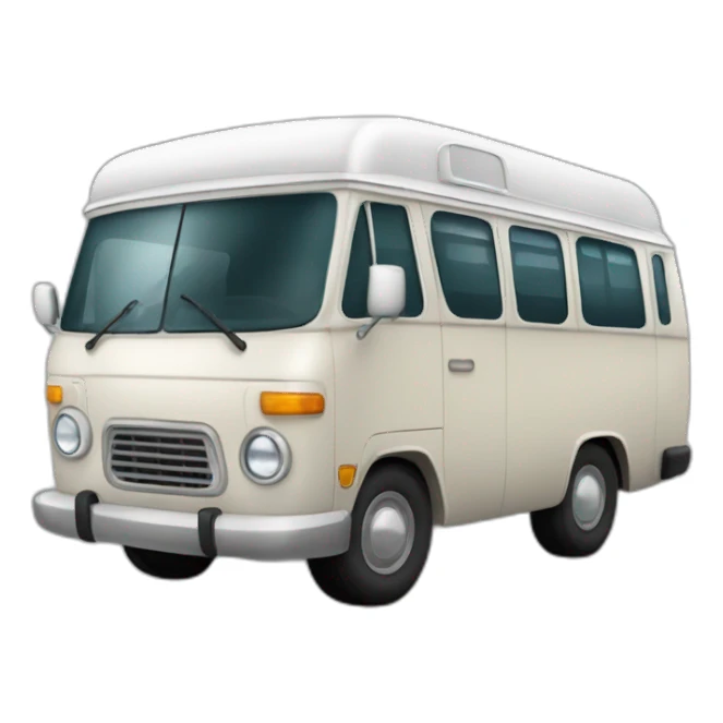 Transporter turned into camping bus sticker