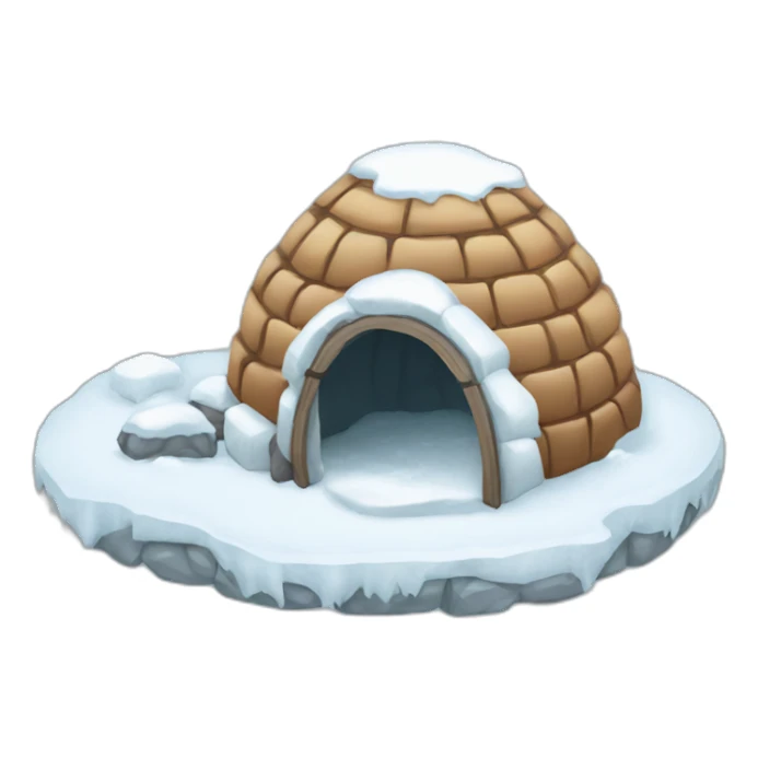 igloo snow is coming sticker