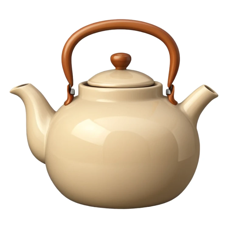 beige teapot smeg sticker