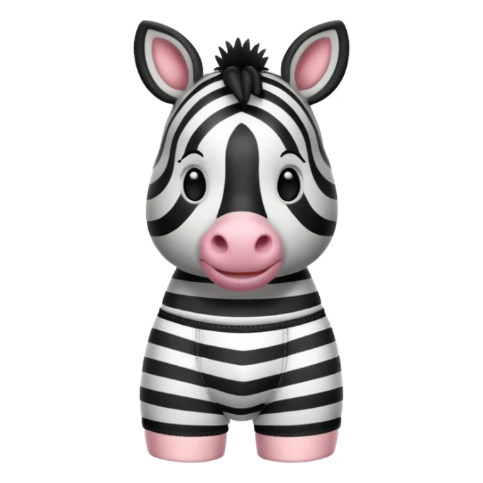 So zebra in underwear sticker